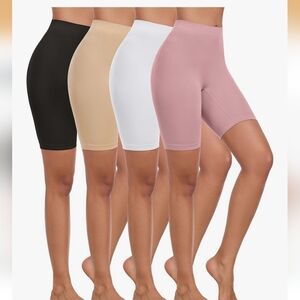 NWT AttLady XXL Set of 4 Seamless Biker Shorts